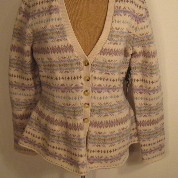 NWT Lauren Ralph Lauren Women Sweater Cardigan L - Picture 2 of 2